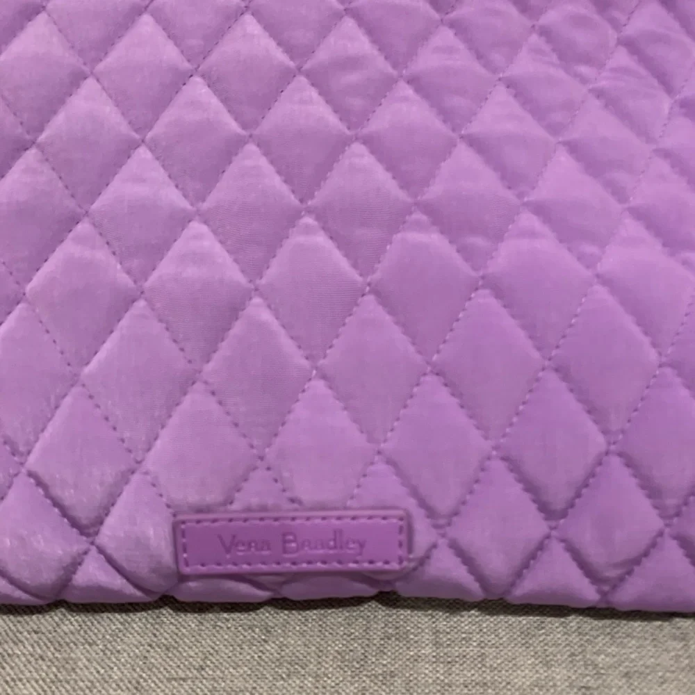 NWT vera bradley grand traveler duffel bag mokara orchid lilac lavender purple - Picture 3 of 9